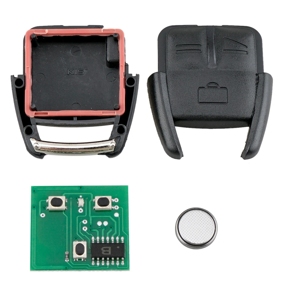 Carcasa para mando a distancia de coche, 3 botones, 433MHz, compatible con Opel Omega Vectra, carcasa para mando a distancia sin llave, funda de repuesto