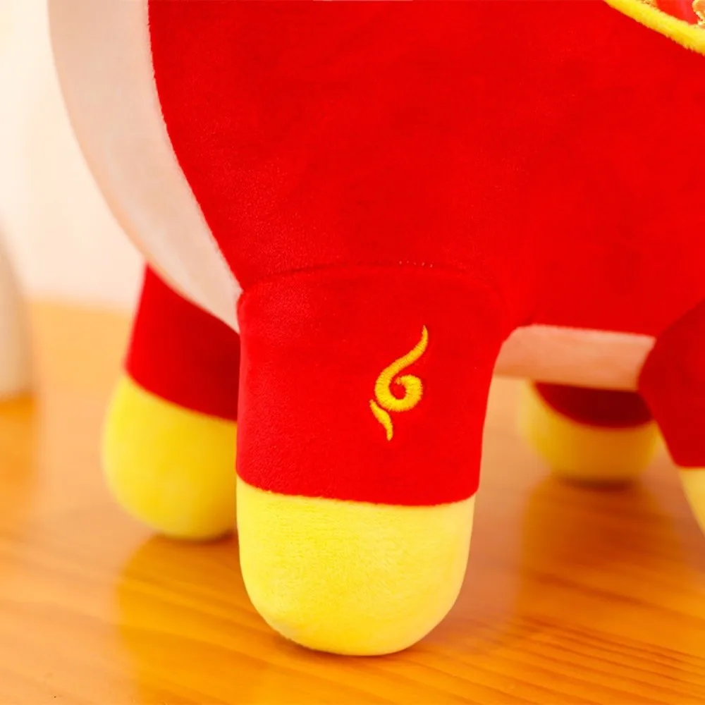 محشوة الحيوان التميمة الحصان لطيف الإبداعية محشوة الحظ سعيدا Kawaii زودياك المهر تمثال هدية عيد ميلاد