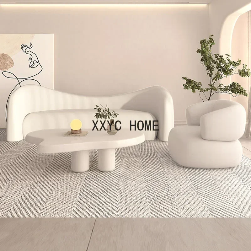Plush Double Living Room Sofas Europe Lounger Romantic Arm Sofa Economic Relaxing De Estar Furniture Decoration