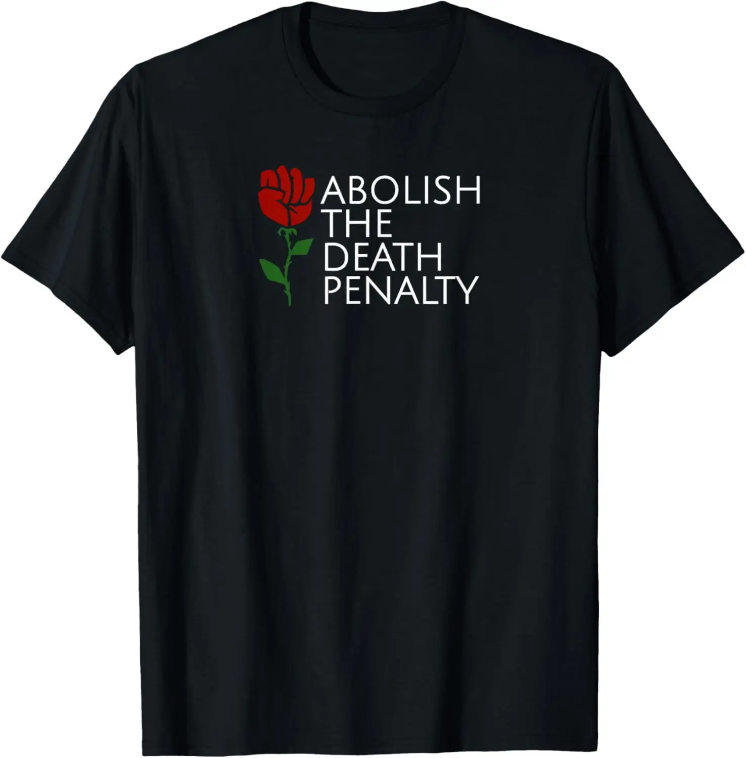 Proud Socialist AOC Rose Fist Abolish The Death Penalty T-Shirt