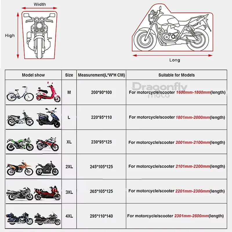 NineT Logo Motorradabdeckung, wasserdicht, für den Außenbereich, Roller, UV-Schutz, Regenschutz für BMW R nineT RnineT Nine T Pure Scrambler