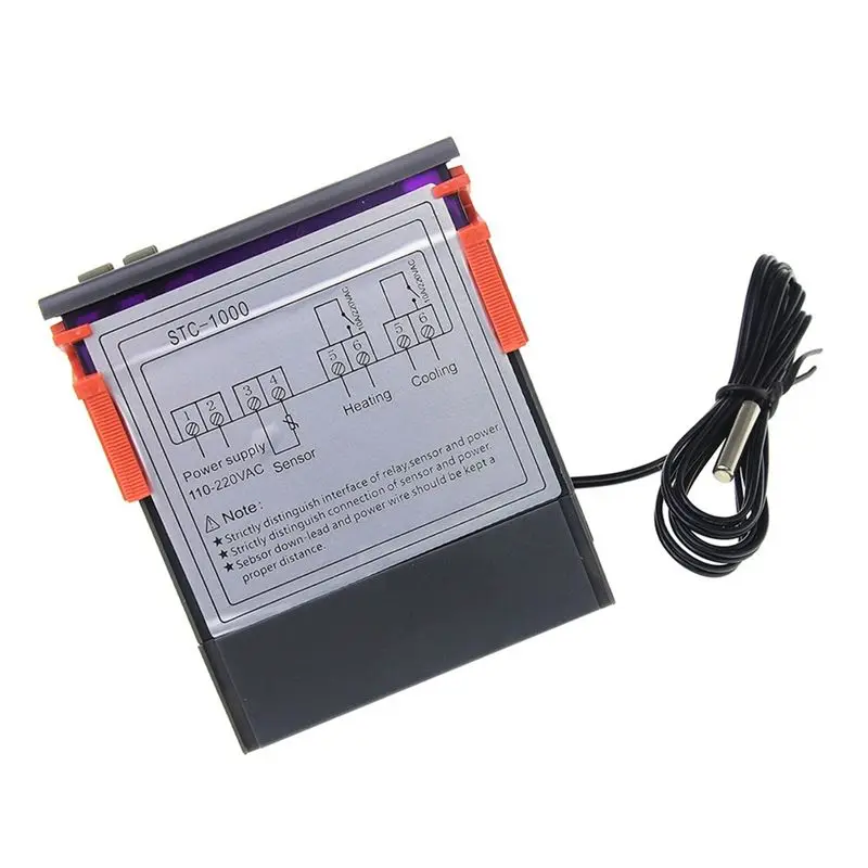 DT490 Newest LED Digital Temperature Controller AC 110-220V 10A Relay Thermoregulator Thermostat for Heater Freezer Fridge