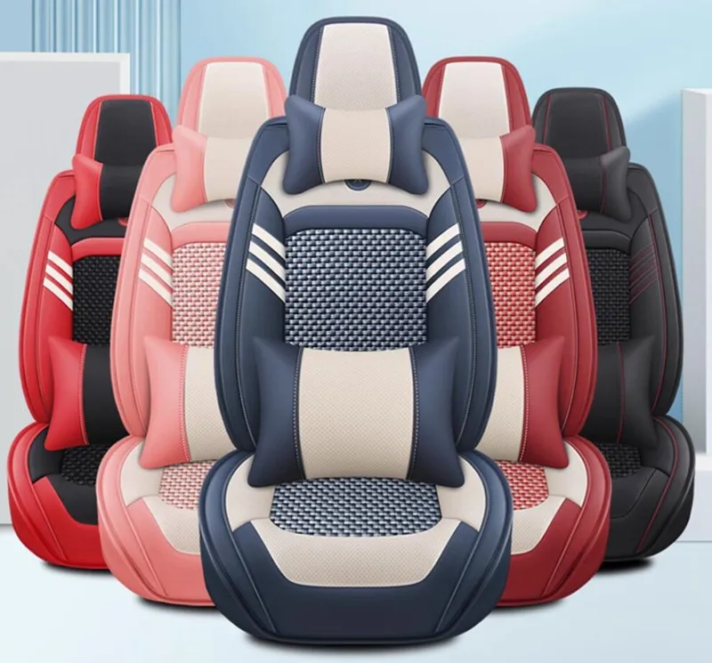 

Чехлы на передние и задние автомобильные сиденья высшего качества + чехол на руль для KIA Ceed 2024-2018, дышащий чехол на сиденье, подушка сиденья