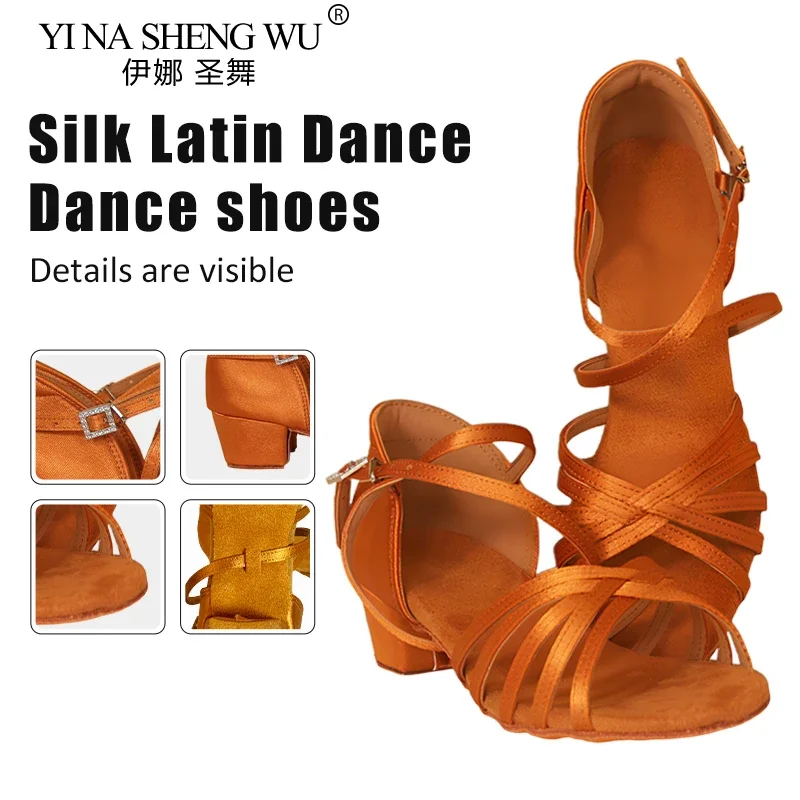 الكبار/أطفال كعب منخفض لينة أسفل أحذية الرقص المهنية حجر الراين مشبك الجلد المدبوغ لينة وحيد أحذية الرقص فتاة أحذية الرقص اللاتينية