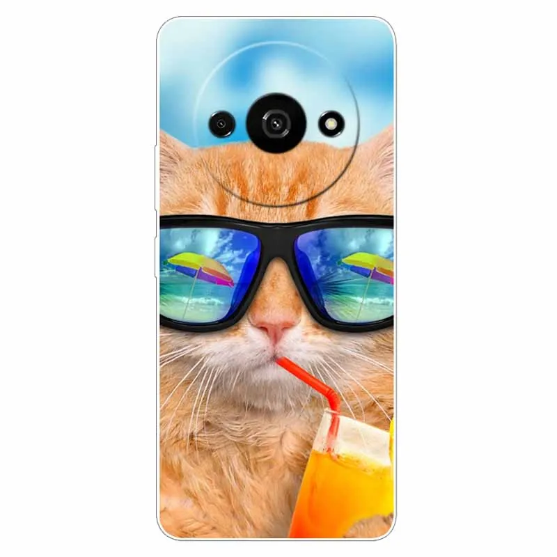 For Xiaomi Poco C61 Case Soft Silicone Lion TPU Shockproof Back Cover for Xiaomi Poco C61 Cases C 61 Cute PocoC61 Fashion Shell