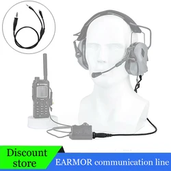 EARMOR M31 communication headset connection adapter, communication headset adapter, used for M31, M31H noise reduction headphone