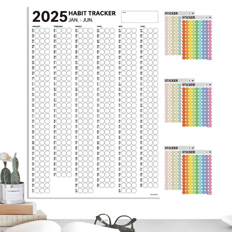 Daily Habit Tracker 6 Months Habit Tracker For Goal Setting Weekly And Monthly Habit Tracker Planner To Boost Productivity With