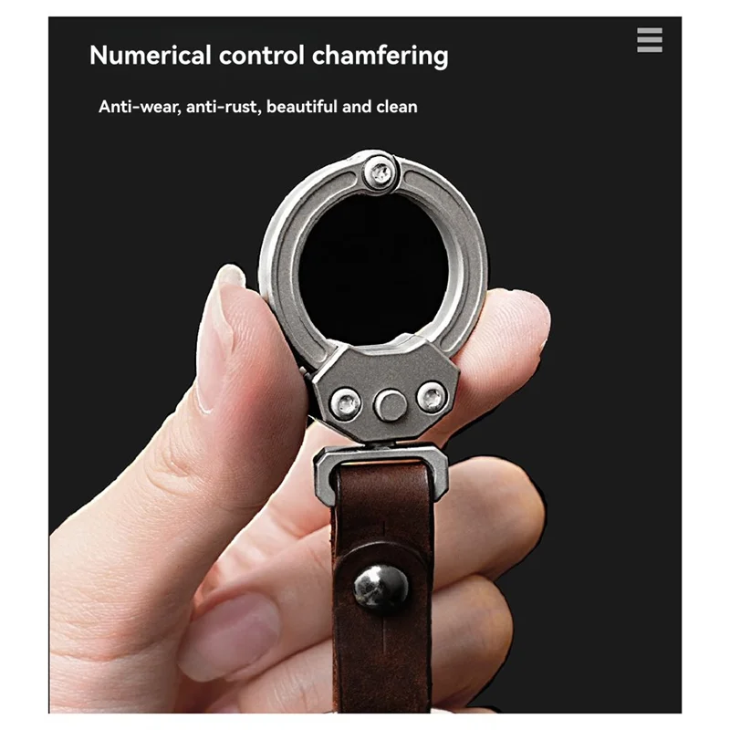 ABKP-Pendant Gadget Gift For Men Titanium Carabiner Keychain Clip Key Chain Hook For Men Women
