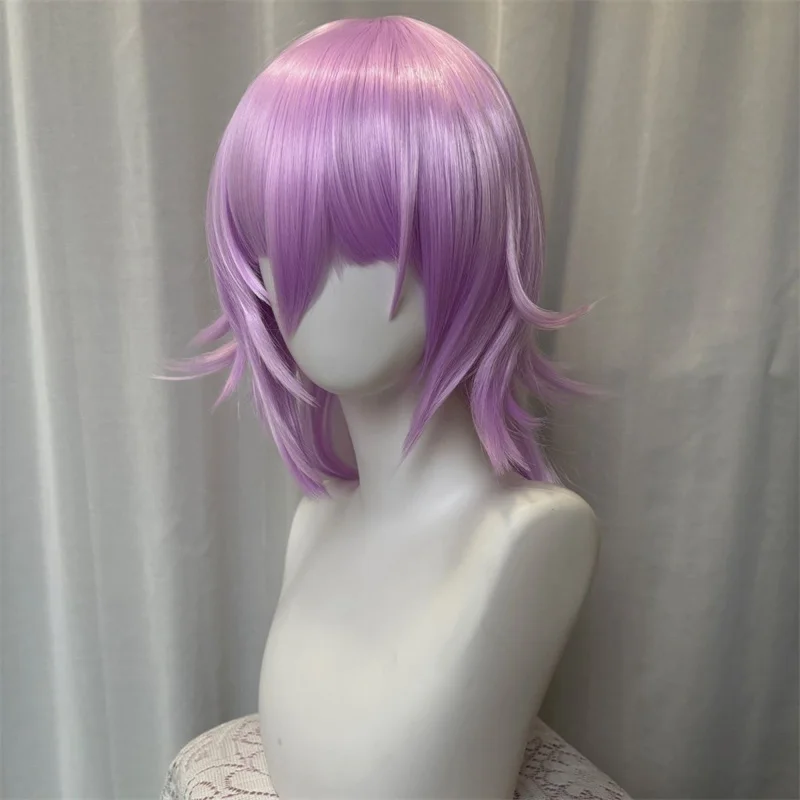 Picture 5: Anime Soul Eater Crona Cosplay Wig Light Purple Short Hair Heat Resistant Synthetic Wigs Halloween Play Role Women Carnival Prop