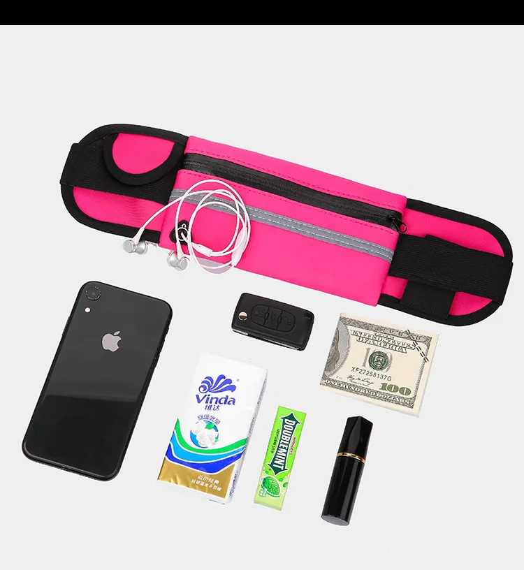 Creative Sports Leisure Waist Bag Waterproof Shockproof Close Fit Phone Bag Unisex Fitness Outdoor Cycling Running Pouch