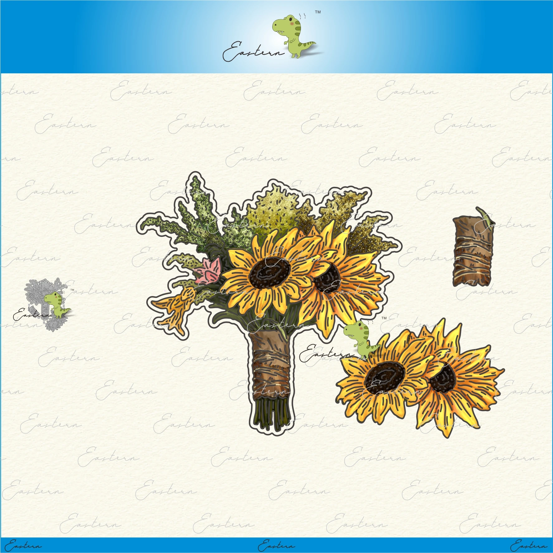 

Sunflower bouquet metal cutting dies 2021 new diy molds Scrapbooking Paper Making die cuts crafts printed sheets