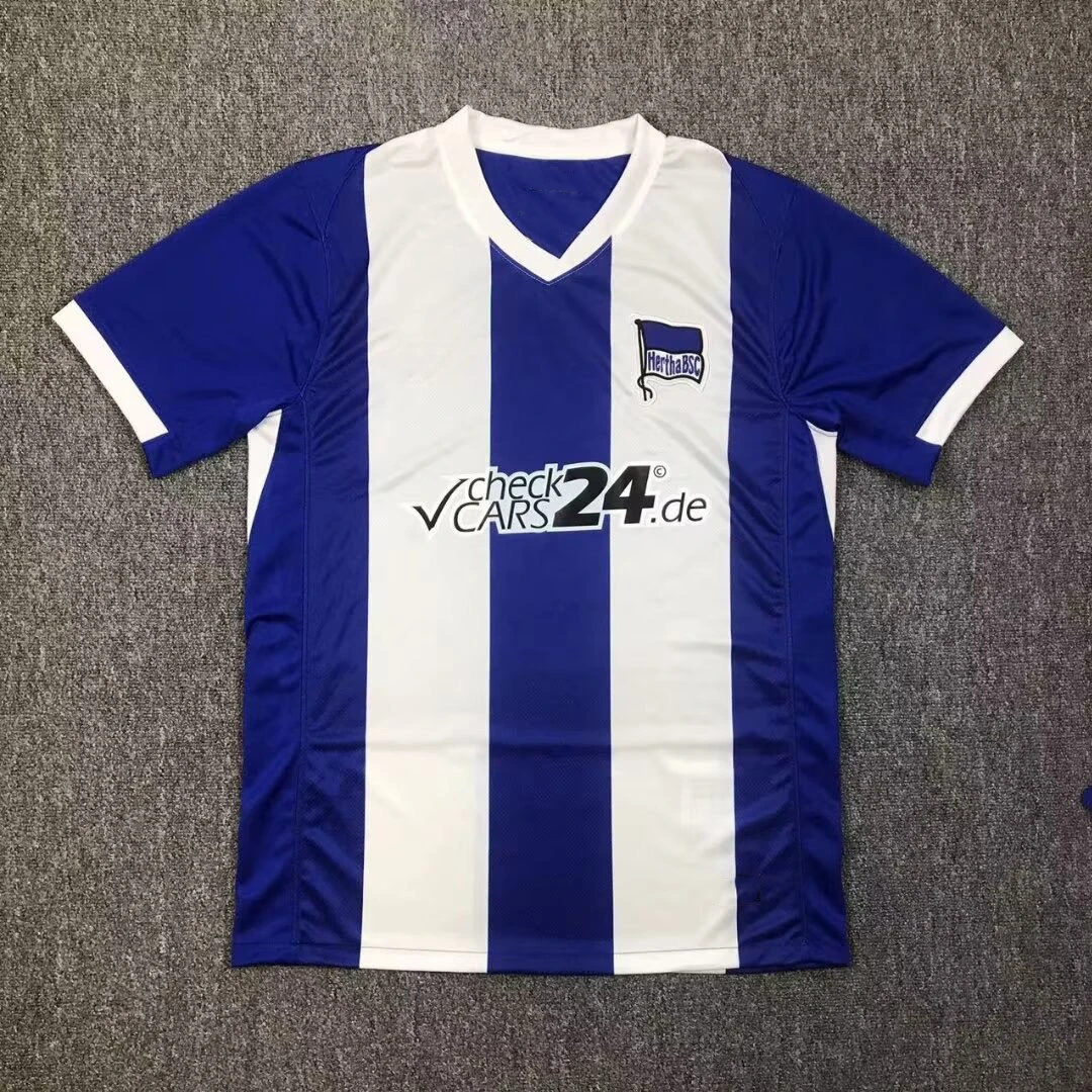 New German Bundesliga Underdog Thai Version Berlin Hertha Home Jersey Casual Sports Short Sleeved Football Jersey for Matches