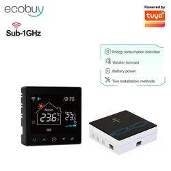 Tuya Wifi Boiler Thermostat Wireless  Battery Gas Boiler Smart Thermostat Temperature Controller Alexa Google Home Smart Lile