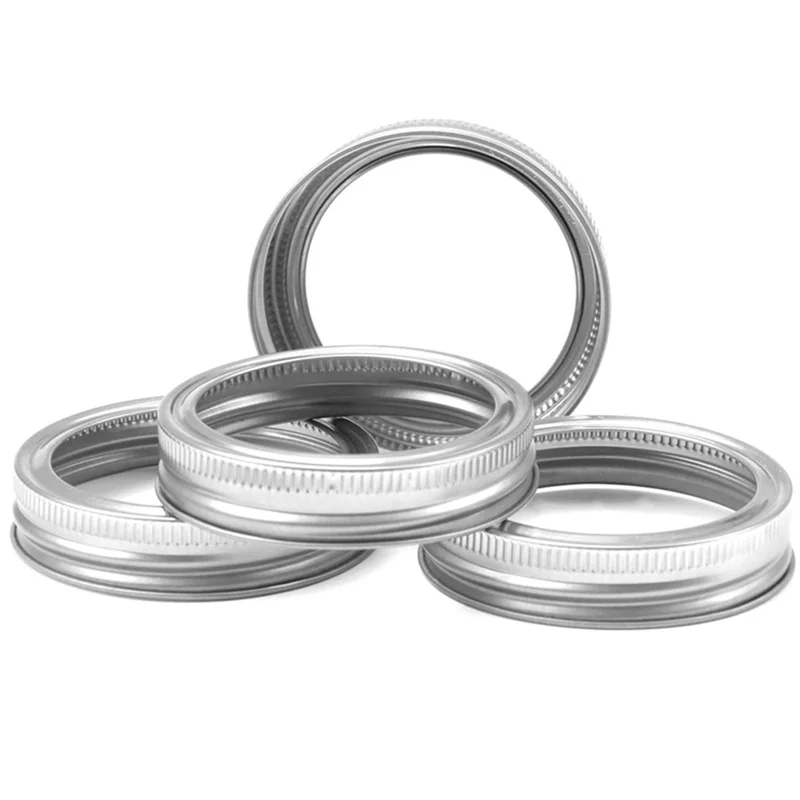 ABNP 20 pièces couvercles de conserve pour pot Mason à large bouche, couvercles de Type fendu anti-fuite et bouchons de pot sécurisés, argent 86Mm