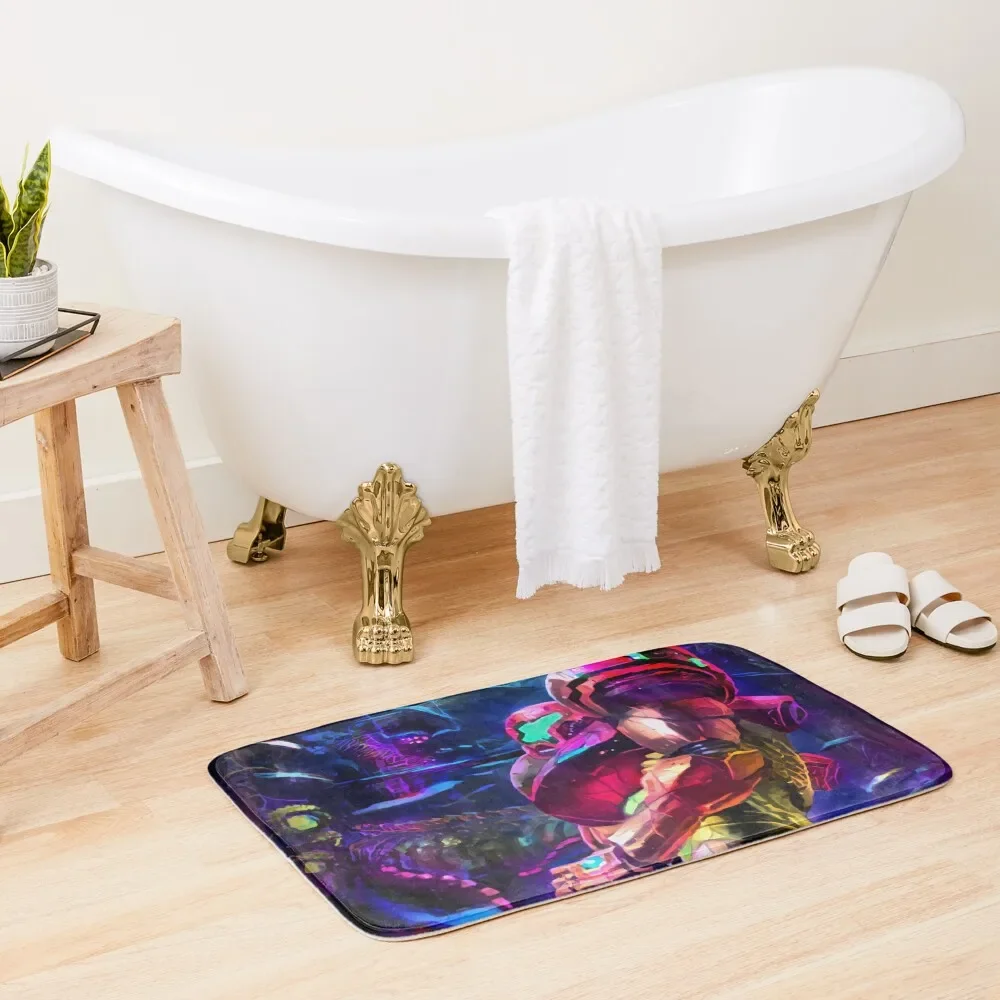 

Samus Aran Metroid Bath Mat Bathroom Accessories Sets Luxury Carpet Anti Slip Non-Slip Pad Entrance Carpet Mat