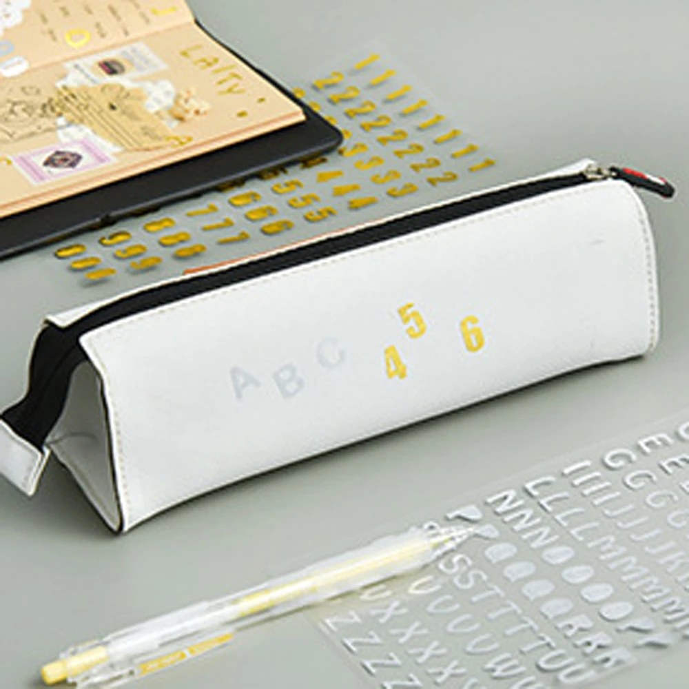 

Girls Boys Self-Adhesive Planner Scrapbooking Notebook Album Decoration Tools Number Sticker Hand Book Alphabet Stickers