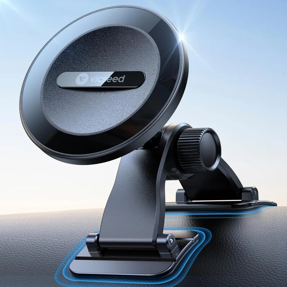 

2025 upgrade for magsafe car mount [strongest dashboard adhesive & 25n magnetic] cell phone holders for your car, 360° adjustab