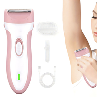 Women Body Trimmer Shaver Electric Underarm Hair Razor Arm Leg Bikini Line Groin Hair Trimmers Rechargeable Battery Grooming Kit