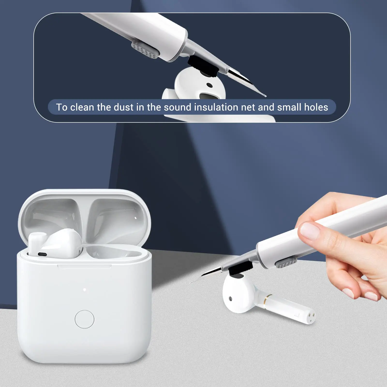 Herramienta de limpieza de auriculares Bluetooth para Airpods Pro 3 2 1, Kit de limpiador de estuche de auriculares para Xiaomi Airdots 3Pro, Huawei