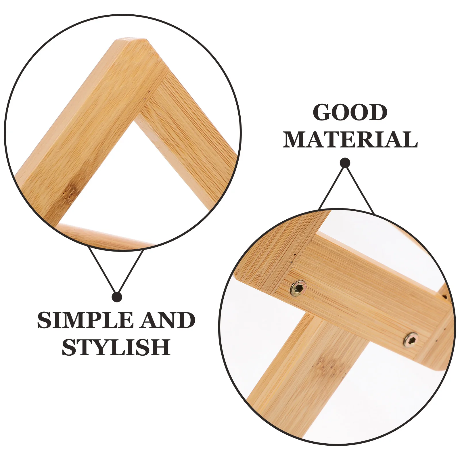 

Holder Desktop Shelves Stands Cookbook for Kitchen Counter Tabletop Bookshelf Small Bamboo Recipe Rack