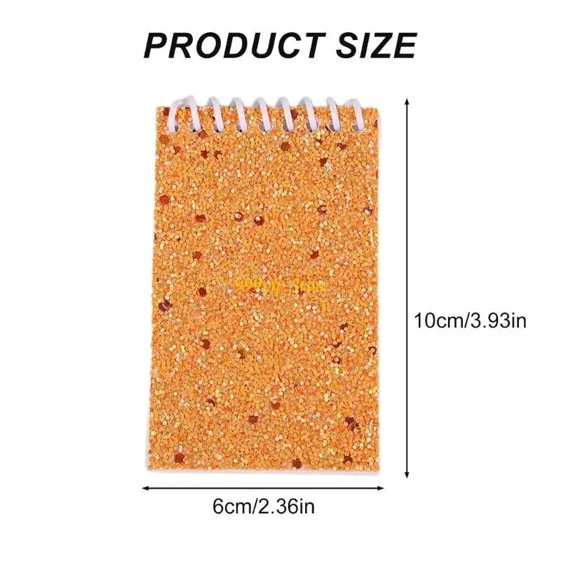 C90C -Taschennotenpads mit 20 Blättern unbegrenzter Sketchpad farbenfrohe Paillettenabdeckungen