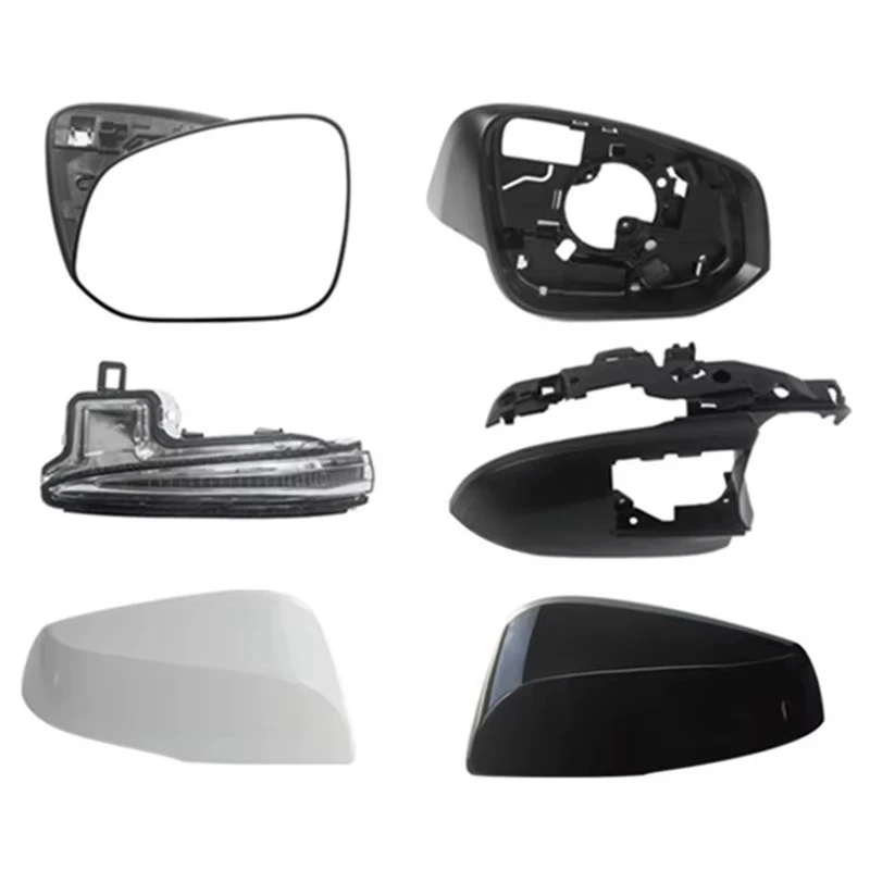 Auto Rear Heated Mirror Glass Cover Frame Turn Signal Light Bottom For Toyota RAV4 2020 2021 2022 2023 2024