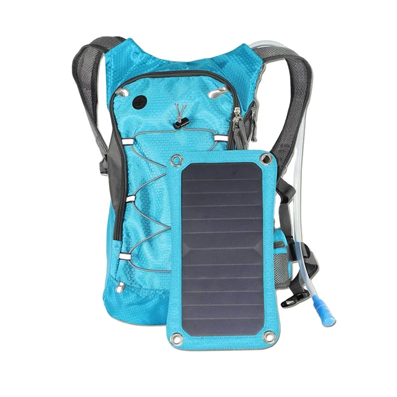 Solar 30L 6.5W Lightweight Waterproof Cycling Backpack for Camping with Phone Charging Features