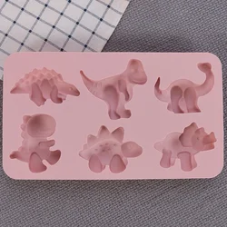 1PC-6 cartoon dinosaur cake silicone mold pudding mold chocolate mold animal DIY baking tool handmade soap