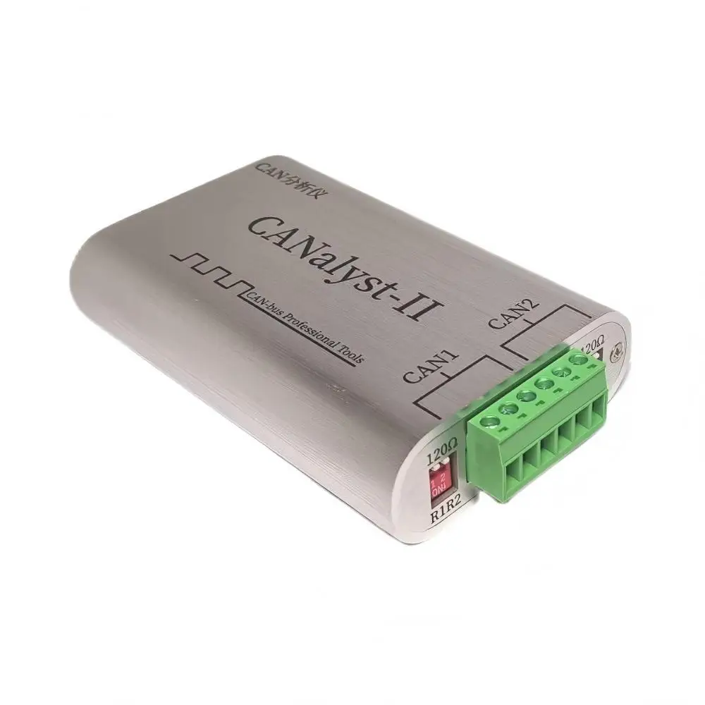 

USB to CAN Analyzer USBCAN CAN Box Dual Channel Industrial Isolation Auto Baud Rate Support Secondary Development Analyzer