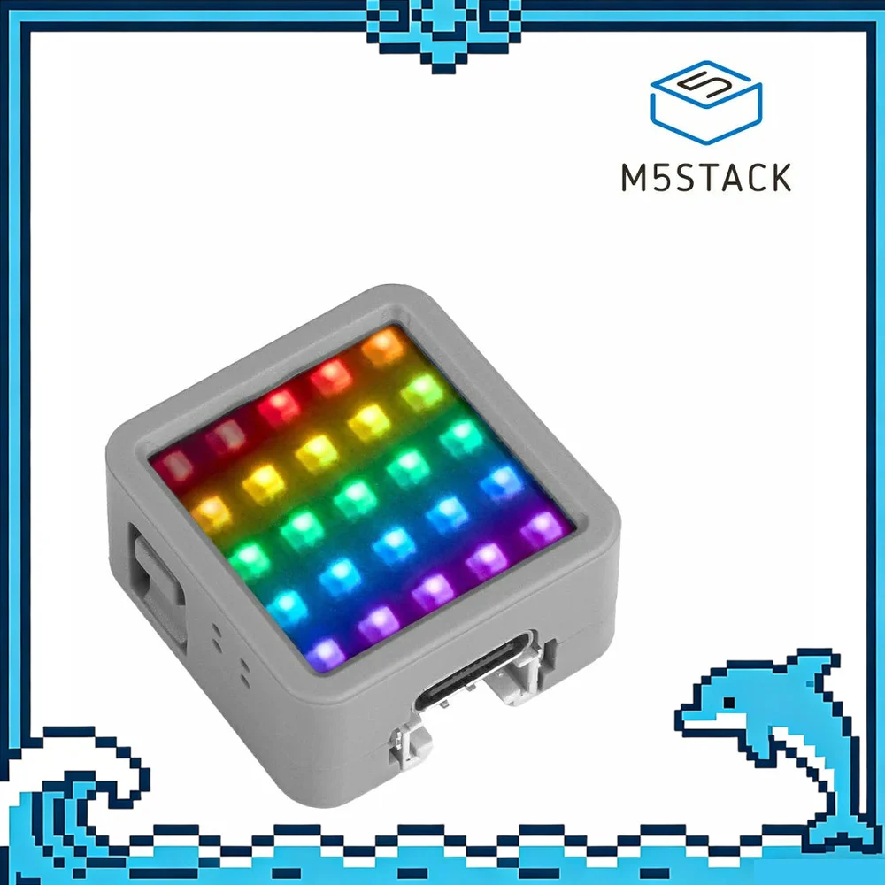 M5Stack Atom Matrix V1.1 ESP32 IoT Development Kit with 5x5 RGB LED Matrix and BMI270 Sensor