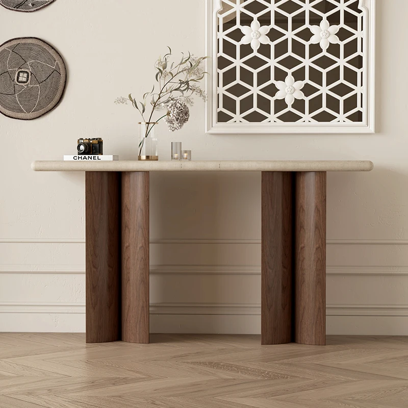Vintage Elegant Console Tables Beauty Minimalist Aesthetic Mid Century Console Tables Modern Nordic Bureau Living Room Furniture