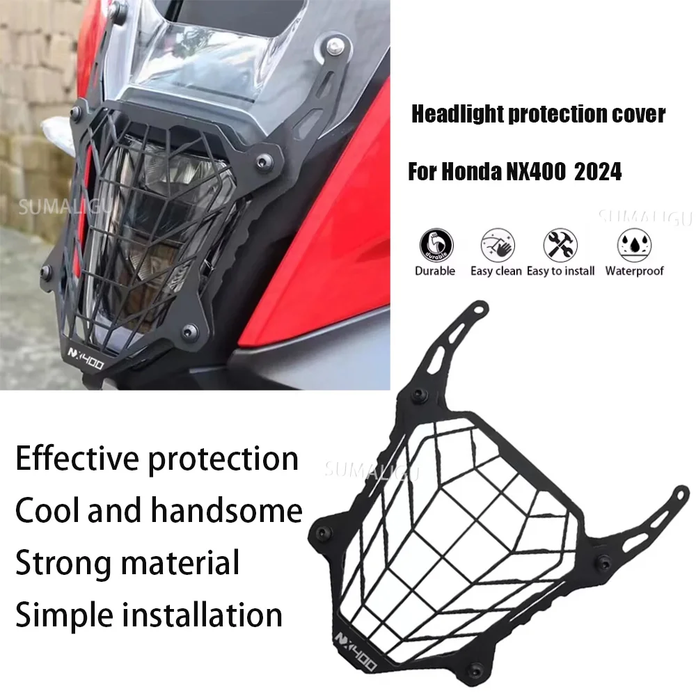

For Honda NX500 NX400 NX 400 NX 500 2023 2024 Motorcycle Headlight Guard Front Light Headlight Protector Cover