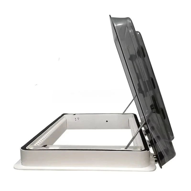 Electric Roof Hatch RW3 500x700mm for Camping Adventure Camper RV Body Components, Made of Durable Acrylic Aluminium