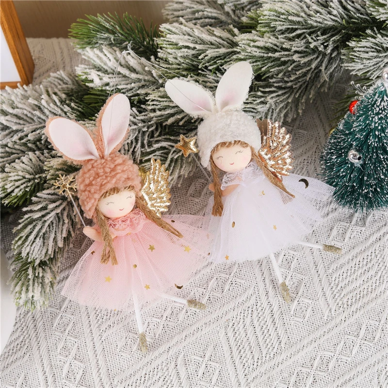 NEW Christmas Angel Doll New Year Christmas Decoration for Home Angel Pendant Christmas Ornament Xmas Gift New Year 2023 Navidad