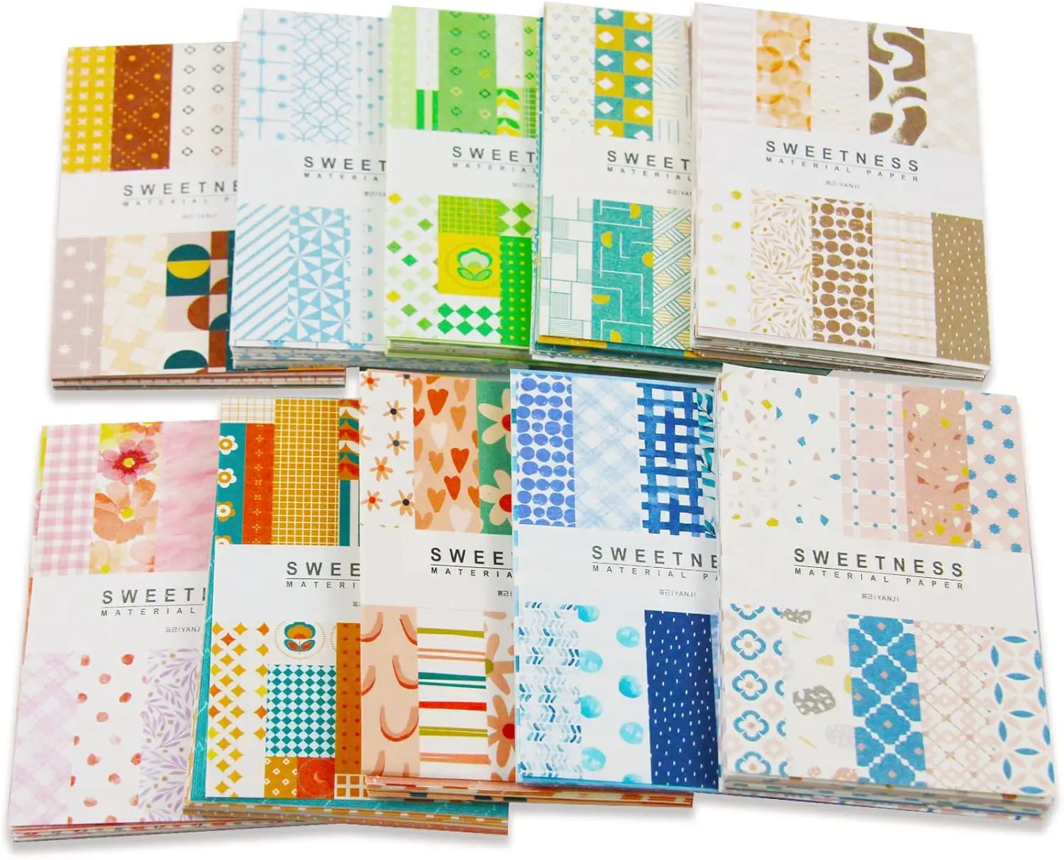 

500 Sheets Vintage Scrapbook Paper Set, Aesthetic Stationery for DIY Art Crafts, Journaling & Photo Albums