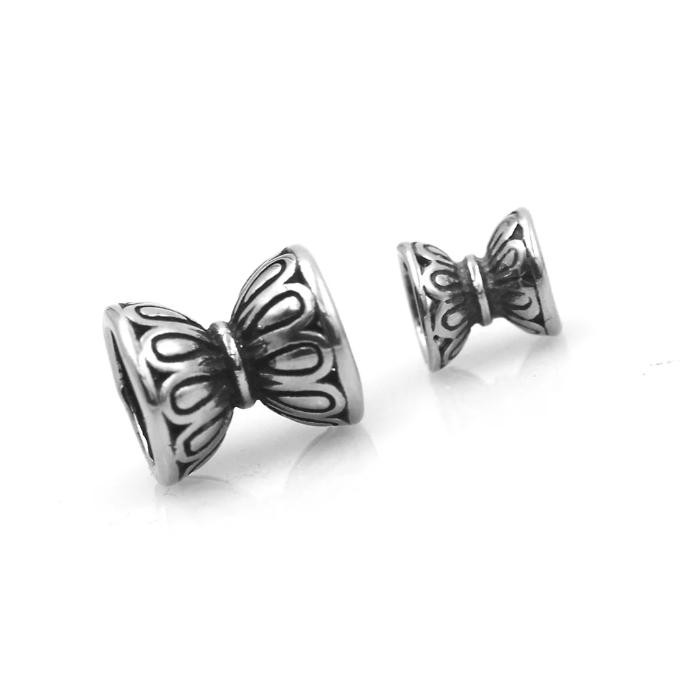 2mm Hole Stainless Steel Torus Spacer Beads Charms for Loose Beaded Bracelet Accessories DIY Jewelry Making Wholesales