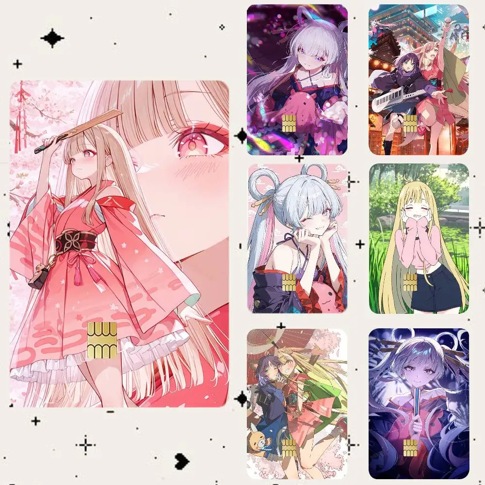 

C-Cosmic P-Princess K-Kaguya HD Waterproof Card Skins Protective Stickers for Credit Bank Game Cards