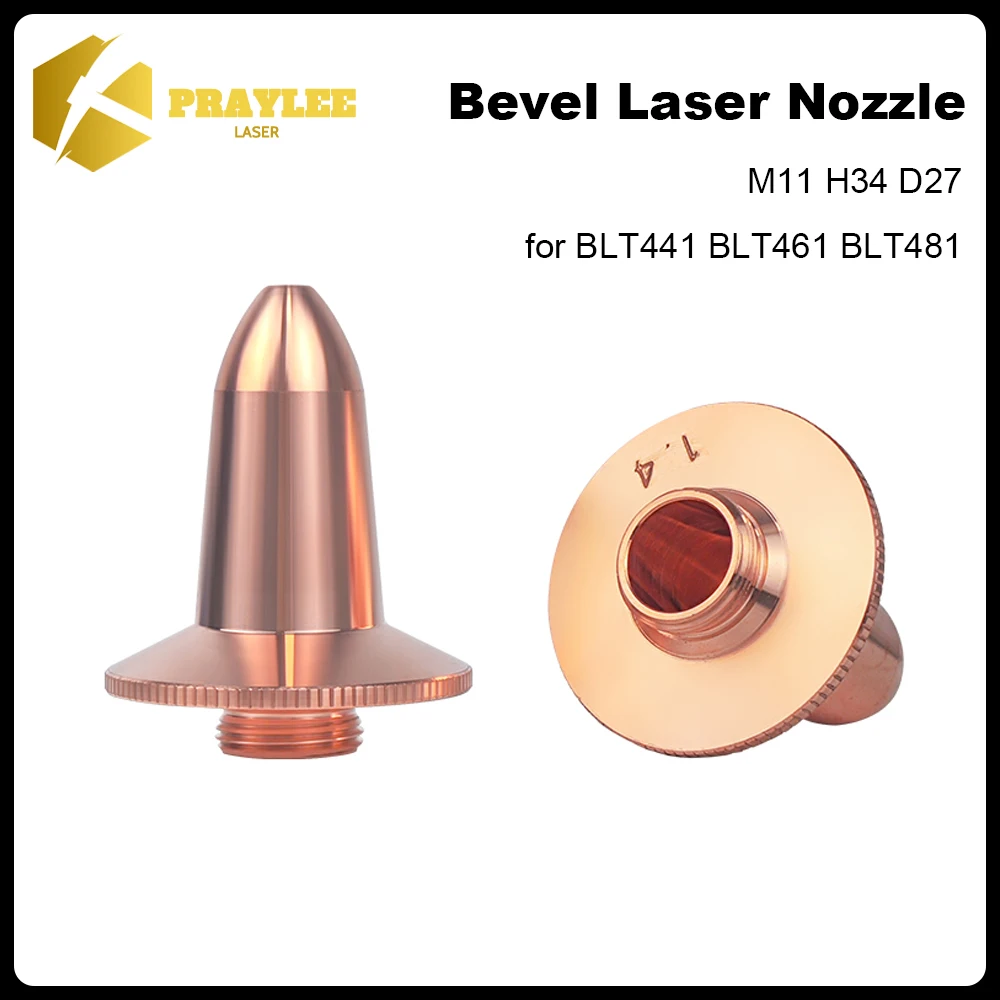 

BOCI Bevel Nozzle D27 H34 M11*0.75 Single Double Laser Cutting Nozzle for BLT441 BLT461 BLT481 Fiber Laser Cutting Head