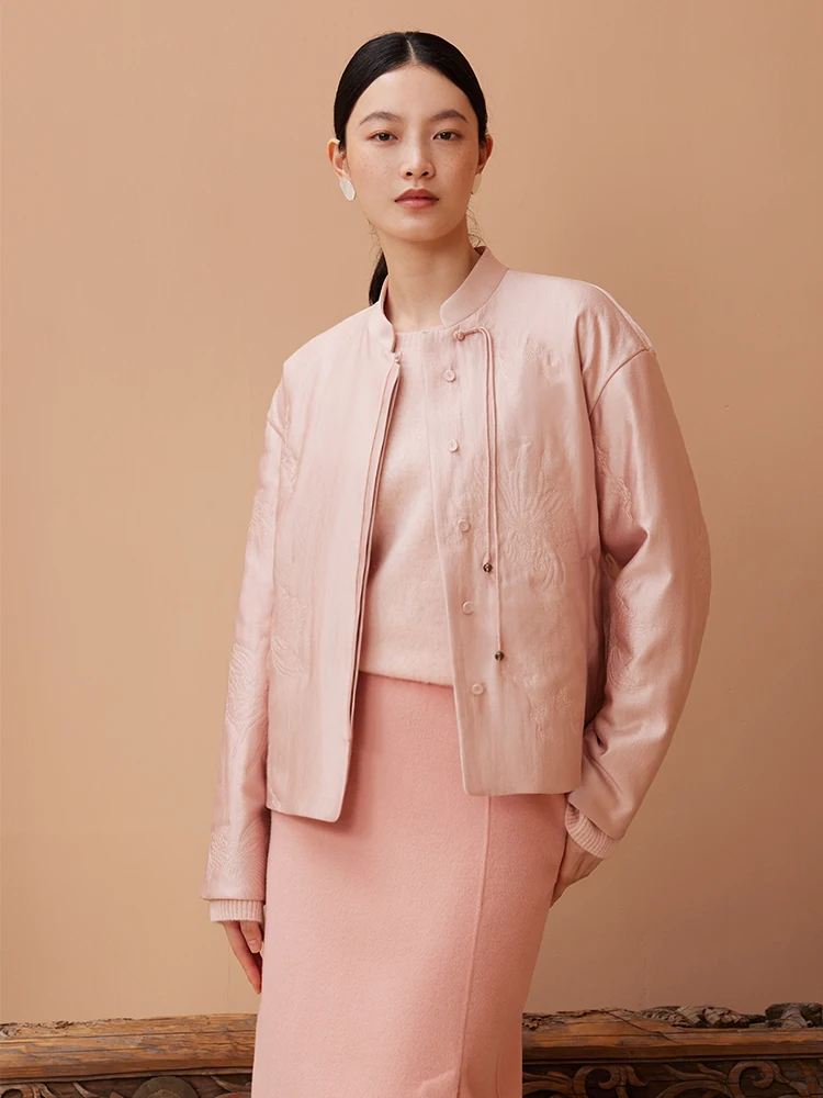 

Новое китайское хлопковое пальто с вышивкой и пуговицами-кисточками, в стиле ретро, с животным принтом, длинными рукавами, свободного кроя, для женщин