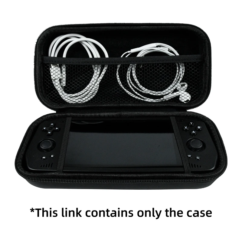 Borsa nera di Powkiddy X55 Console di gioco portatile retrò da 5,5 pollici Borsa da trasporto impermeabile Mini custodia portatile per console per videogiochi