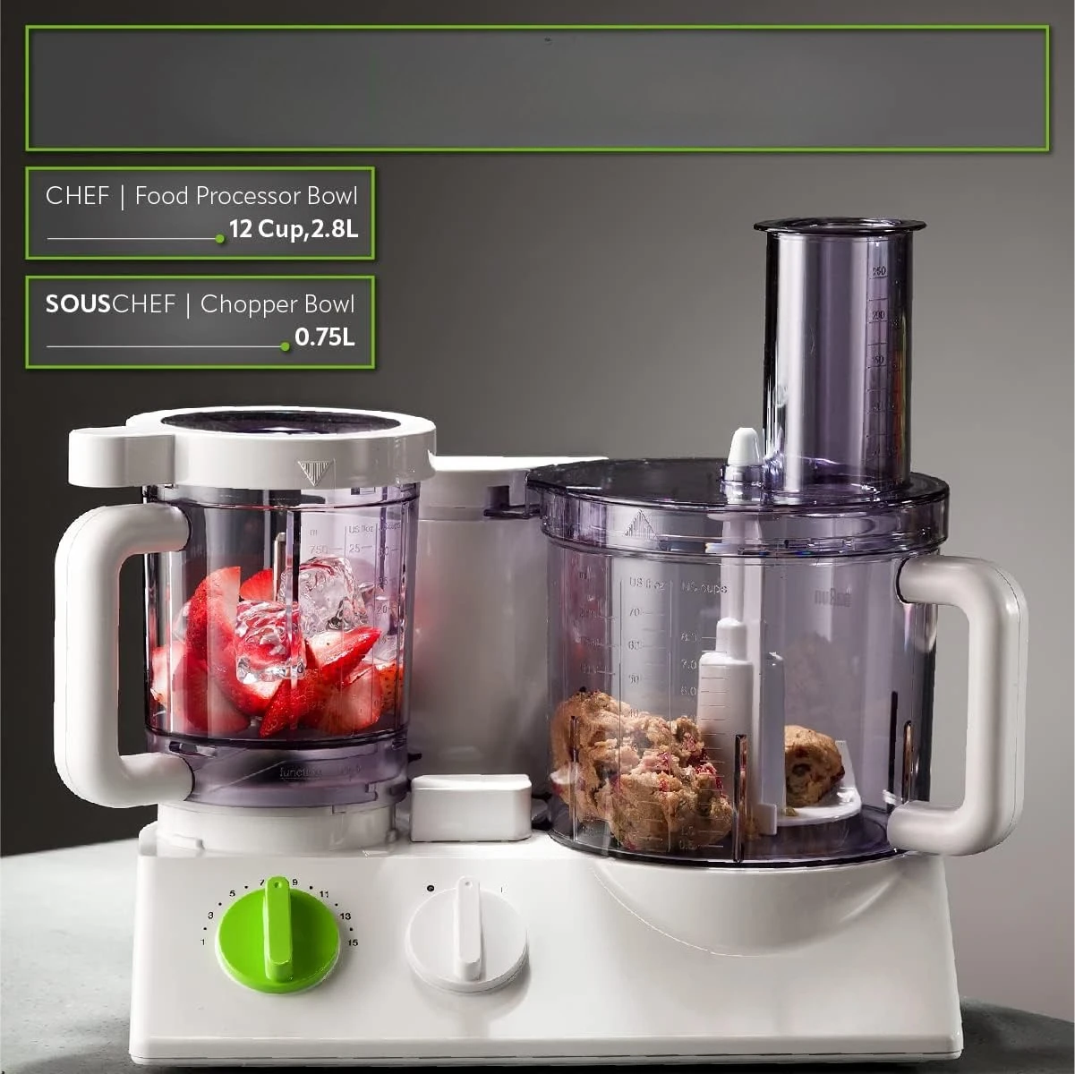 

Многофункциональный кухонный комбайн 12 в 1. | Кухонная система с технологией двойного управления, измельчителем, блендером, соковыжималкою