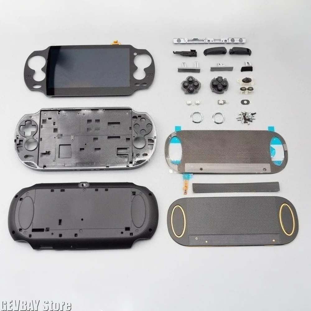 For PSV1000 Full Set of Host Chassis Accessories Bottom Shell Touch Back Stickers for PSV1000 Repair and Replacement Accessories