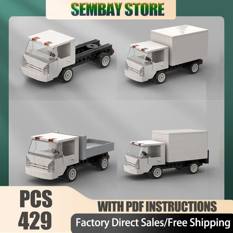 

Urban Vehicle Moc Building Bricks Modular Base Box Model Truck Model Technology Blocks Christmas DIY Toy Construction Gifts