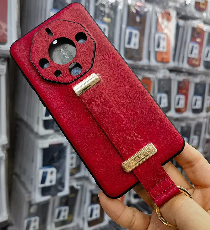 

High quality Finger Hand Grip Band Belt Strap Case For vivo X300 Pro / vivo X300 Business PU Leather Protector Shell