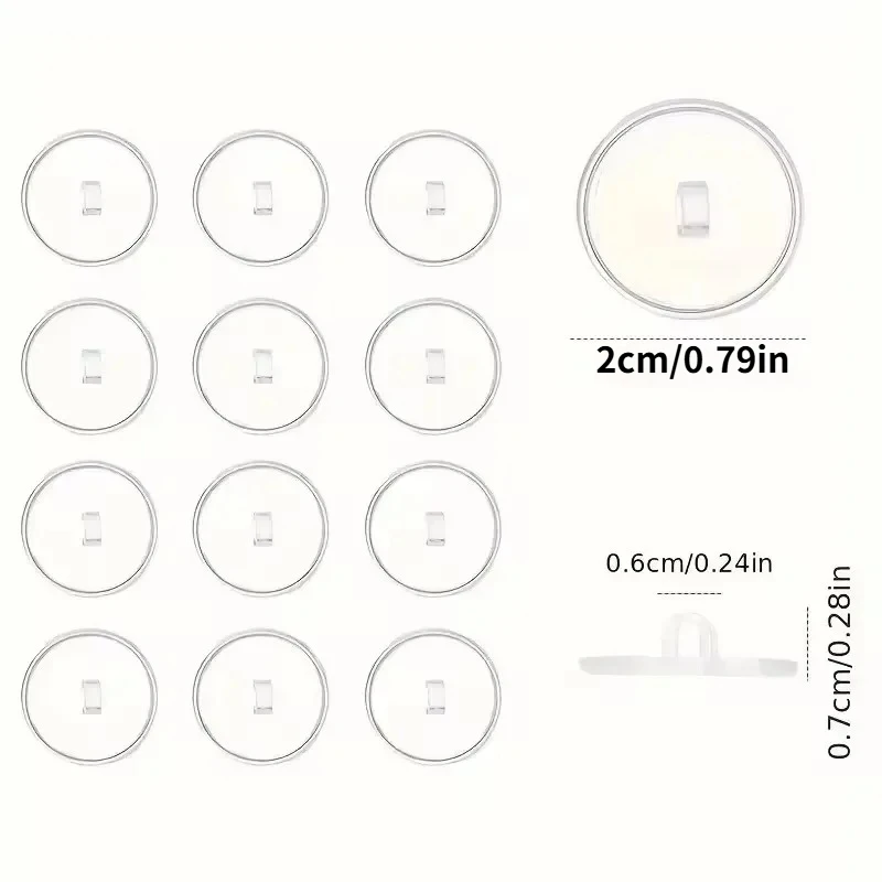 100/5Pcs Ceiling Strong Traceless Small Disc Hook Transparent Suction Hook Home Storage Decorative Hanging Self Adhesive Hook view 3