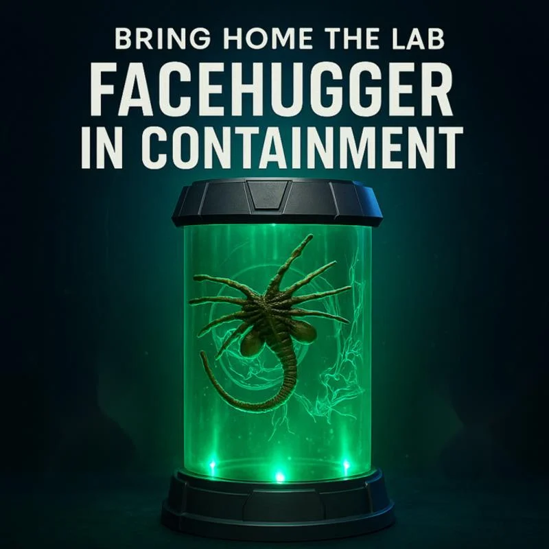 

Hallowmas Facehugger Luminous Water Tank 2025 New Horrible And Spoof Figurines