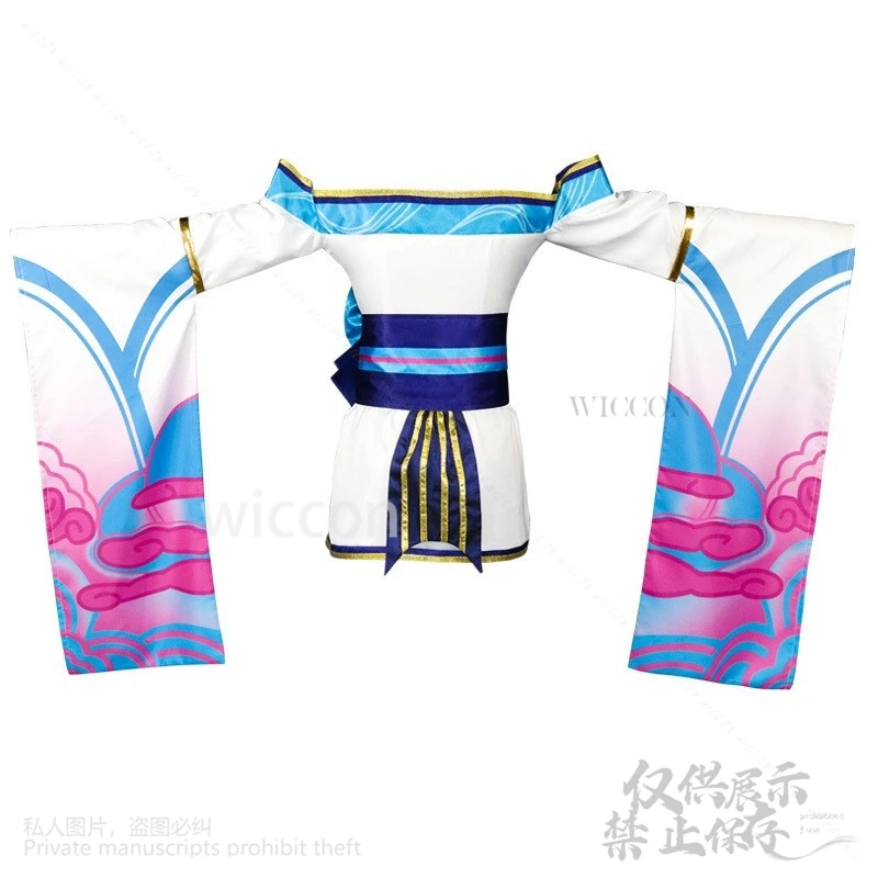 Anime Cosplay Ahri Kostüm Spiel League Of Legends LOL Spirit Blossom Lolita Kleid Perücken Earwear Cos Für Mädchen Frau Angepasst