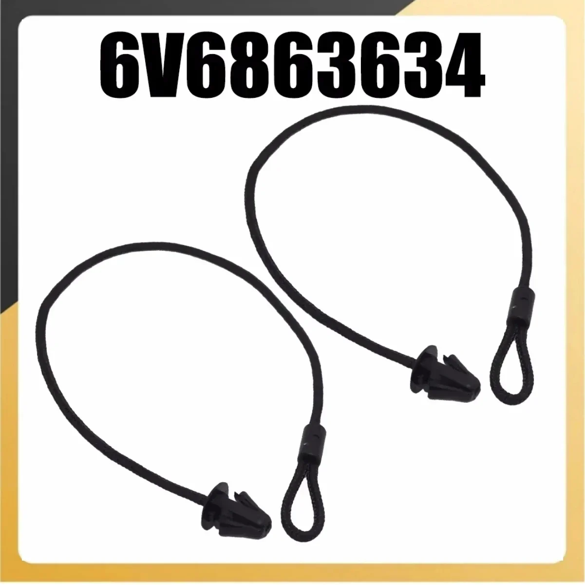 2pcs Parcel Shelf String Trunk Shelf Lanyard Boot Shelf Rope For Skoda For Fabia 2014-2021 6V6863634 Replace Automobiles Parts