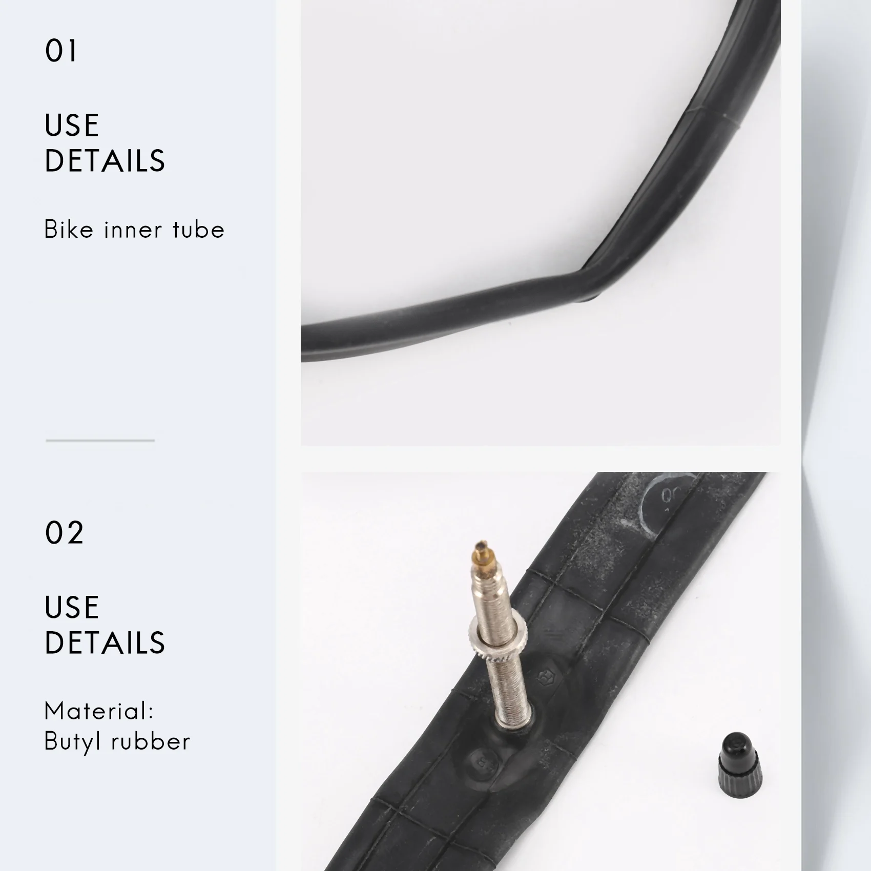 

AD10 4Pack Bike Inner Tube Bicycle Tires Inner Tube with 60mm 451 French Nozzle 20X1-1/8 for Folding Bicycle MTB Road Bike