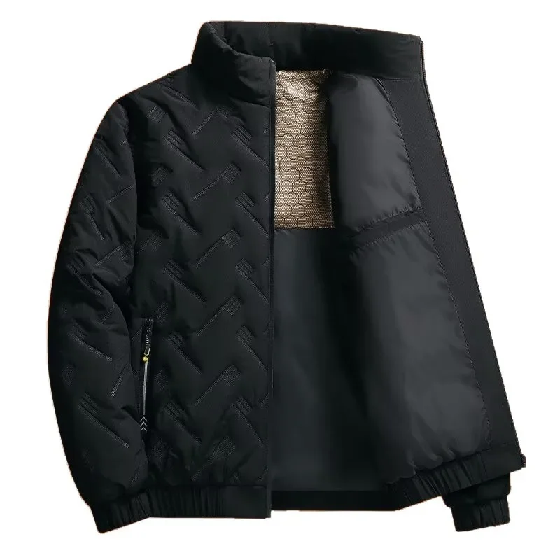 سترة قطن سميكة للرجال ملابس خارجية شتوية غير رسمية للشباب معطف قطني متعدد الاستخدامات فضفاض مناسب للعلامة التجارية الصينية AE Stock #5